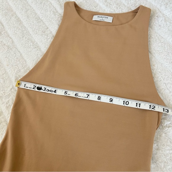 Aritzia Babaton Contour '90s Bodysuit Size Small in Beige Sleeveless Stretch - Picture 11 of 13